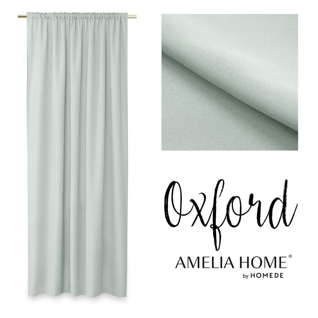 AmeliaHome verho Oxford Gingko, harmaa, 140 x 250 cm hinta ja tiedot | Verhot | hobbyhall.fi