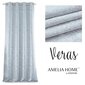 AmeliaHome verho Veras, hopeanharmaa, 140 x 250 cm hinta ja tiedot | Verhot | hobbyhall.fi