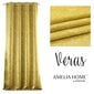 AmeliaHome verho Veras, keltainen, 140 x 250 cm hinta ja tiedot | Verhot | hobbyhall.fi