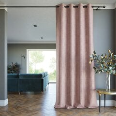 AmeliaHome Lamari -pimennysverho, harvaaleanpunainen, 140 x 250 cm hinta ja tiedot | Verhot | hobbyhall.fi