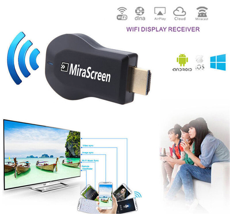 Mirascreen HDMI Wifi adapteri puhelimille hinta ja tiedot | Puhelinkaapelit | hobbyhall.fi