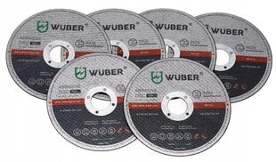 Kulmahiomakone Wuber, 125 mm, 6 kiekkoa hinta ja tiedot | WUBER Työkalut | hobbyhall.fi