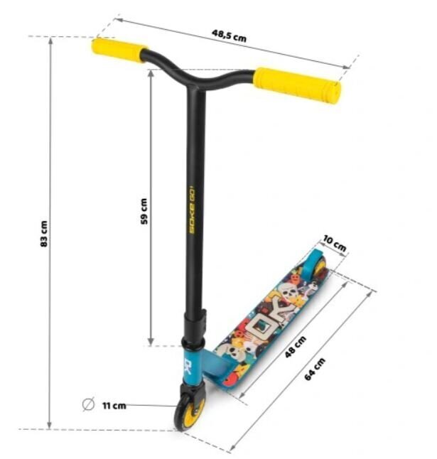 Stunt-potkulauta Soke EVO Skeleton hinta ja tiedot | Potkulaudat | hobbyhall.fi