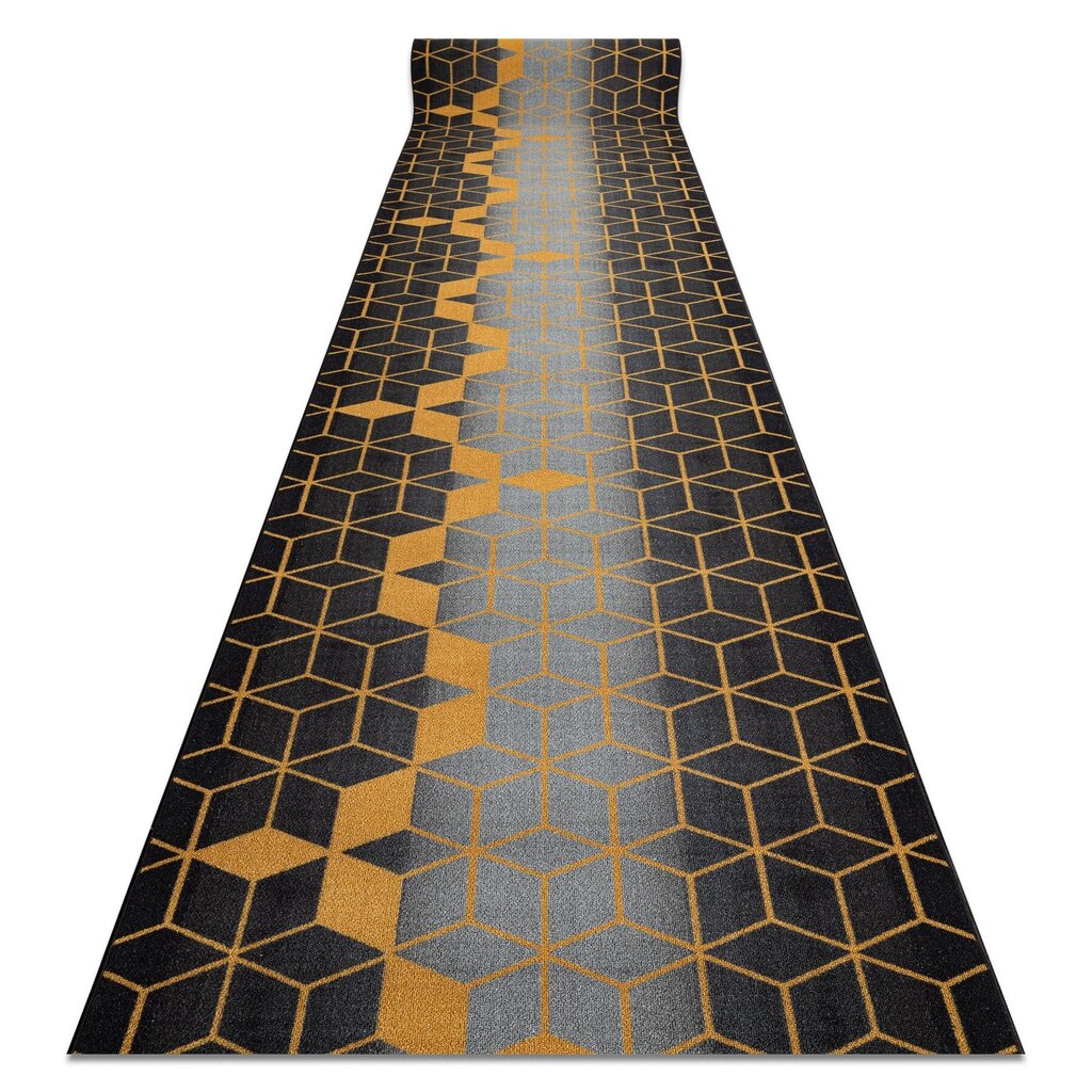 Kumipohjainen matto HEXAGON, 80x1150 cm hinta ja tiedot | Isot matot | hobbyhall.fi