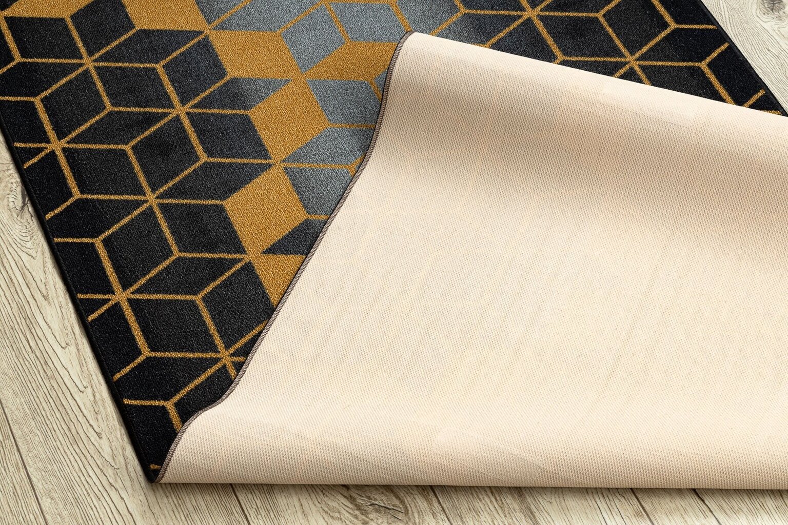 Kumipohjainen matto HEXAGON, 90x370 cm hinta ja tiedot | Isot matot | hobbyhall.fi