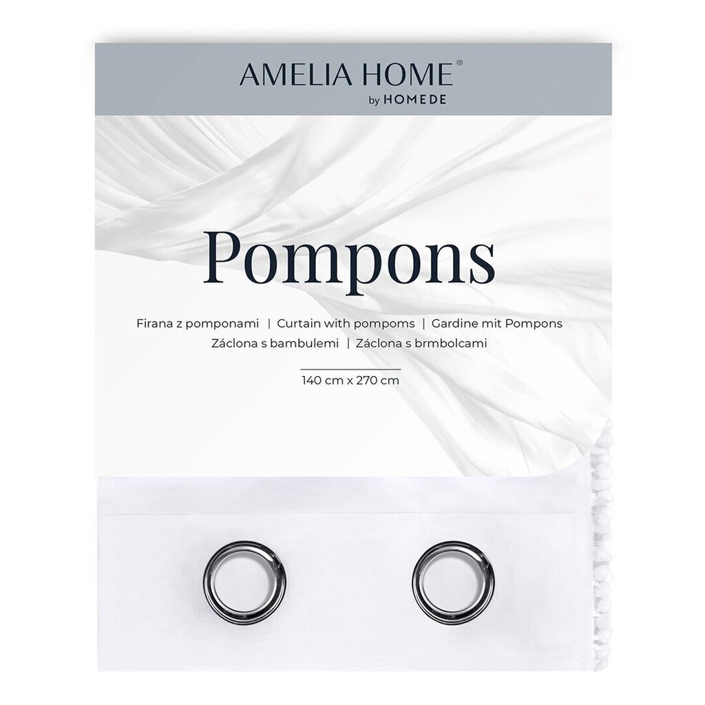 AmeliaHome Cardin Pompons hinta ja tiedot | Verhot | hobbyhall.fi