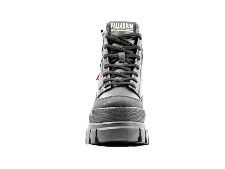 Naisten Palladium-saappaat Revolt Boot Zip Leather / musta hinta ja tiedot | Naisten saappaat | hobbyhall.fi