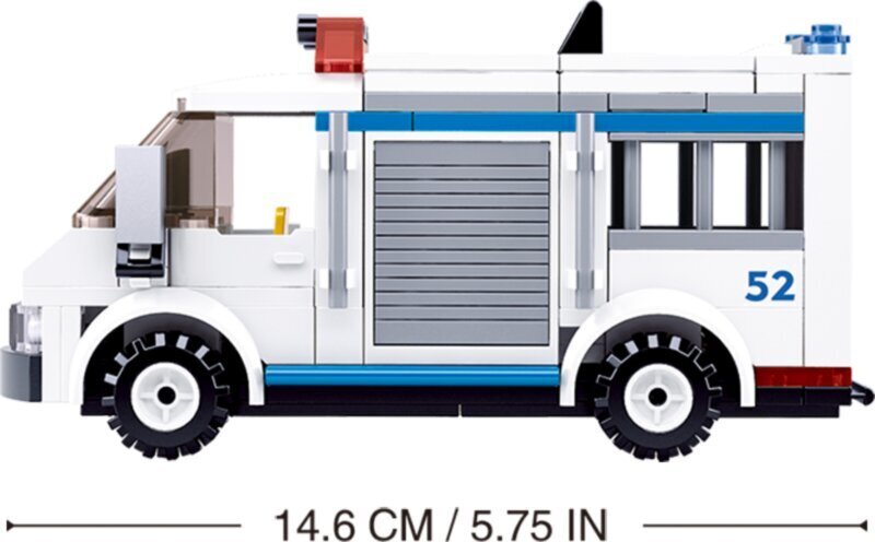 Rakennussarja Sluban Prisoner Transport 117 osaa hinta ja tiedot | LEGOT ja rakennuslelut | hobbyhall.fi