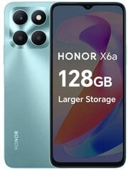 Honor X6A 4/128GB Cyan Lake 5109ATMC hinta ja tiedot | Matkapuhelimet | hobbyhall.fi