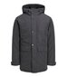 Jack & Jones miesten parka 250g 12236015*02, tummanharmaa 5715426383235 hinta ja tiedot | Miesten ulkoilutakit | hobbyhall.fi