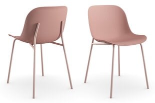2 tuolin setti Notio Living Orca, roosa hinta ja tiedot | Ruokapöydän tuolit | hobbyhall.fi