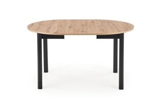 Pöytä Halmar Ringo, ruskea/musta hinta ja tiedot | Ruokapöydät | hobbyhall.fi