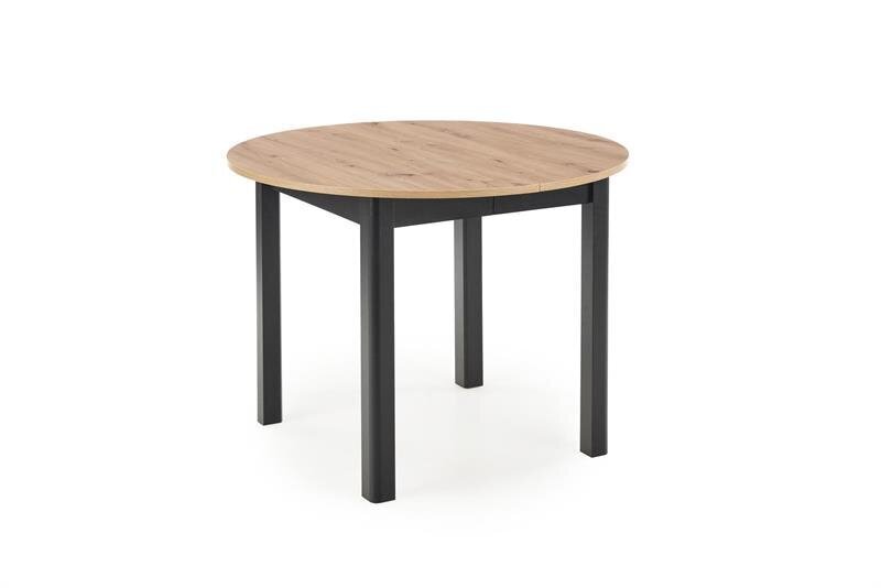 Pöytä Halmar Ringo, ruskea/musta hinta ja tiedot | Ruokapöydät | hobbyhall.fi