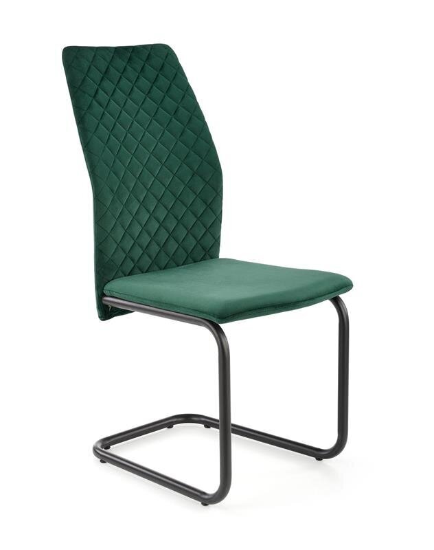 4 tuolin setti Halmar K444, vihreä hinta ja tiedot | Ruokapöydän tuolit | hobbyhall.fi