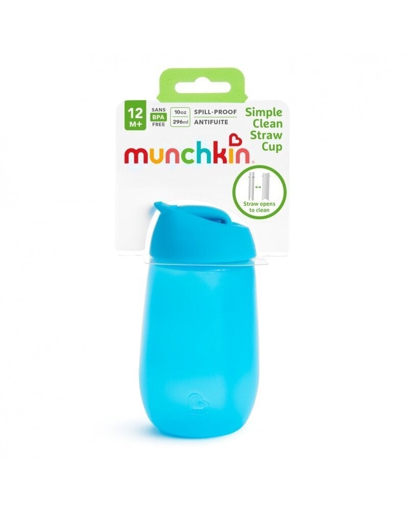 Pullo pillillä Munchkin Simple Clean, 12+ kuukautta, sininen hinta ja tiedot | Tuttipullot ja tarvikkeet | hobbyhall.fi