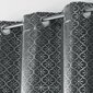 Douceur d'Intérieur Lounge Genesis -pimennysverho, tummanharmaa-hopea, 135 x 240 cm hinta ja tiedot | Verhot | hobbyhall.fi