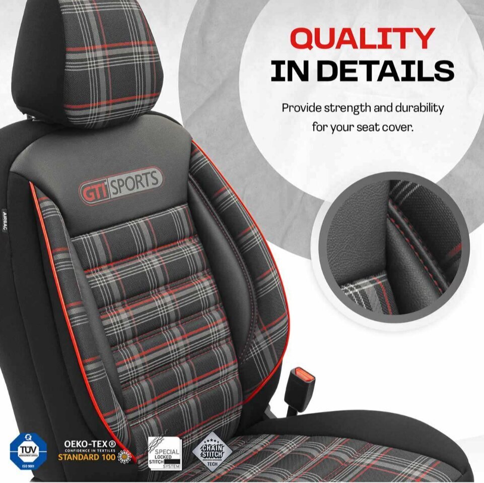 Auton istuinpäälliset OTOM GTI SPORT 801 hinta ja tiedot | Istuinsuojat | hobbyhall.fi