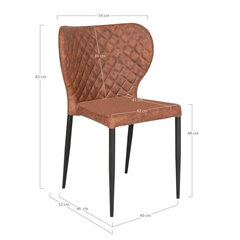 4-tuolin setti, Pisa, tekonahka, ruskea hinta ja tiedot | Ruokapöydän tuolit | hobbyhall.fi
