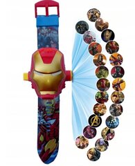 Kello projektorilla Avengers Ironman, 24 heijastettavaa kuvaa hinta ja tiedot | Lasten asusteet | hobbyhall.fi