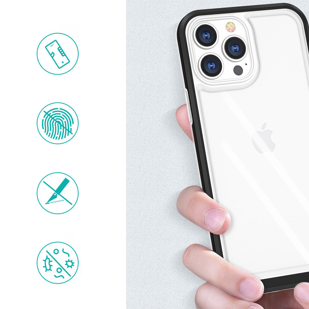 Clear 3in1, iPhone 14 Pro, läpinäkyvä hinta ja tiedot | Puhelimen kuoret ja kotelot | hobbyhall.fi