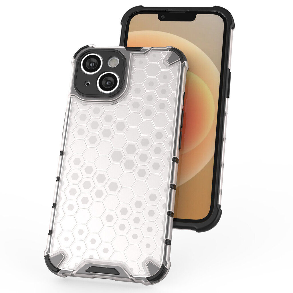 Hurtel Honeycomb, iPhone 14, läpinäkyvä hinta ja tiedot | Puhelimen kuoret ja kotelot | hobbyhall.fi