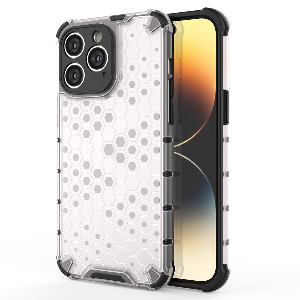 Hurtel Honeycomb, iPhone 14 Pro, läpinäkyvä hinta ja tiedot | Puhelimen kuoret ja kotelot | hobbyhall.fi