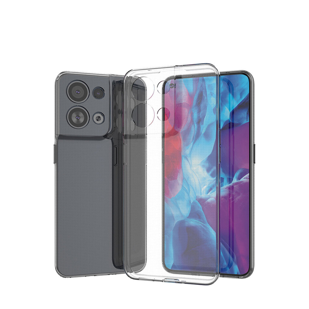 Ultra Clear -suojakuori, Oppo Reno 8 Pro, läpinäkyvä hinta ja tiedot | Puhelimen kuoret ja kotelot | hobbyhall.fi