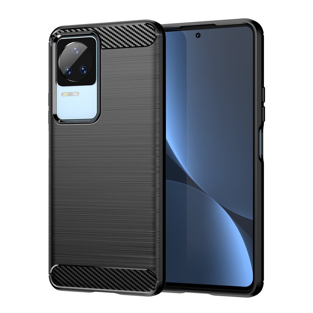 Carbon Case, Xiaomi Poco F4 5G, musta hinta ja tiedot | Puhelimen kuoret ja kotelot | hobbyhall.fi