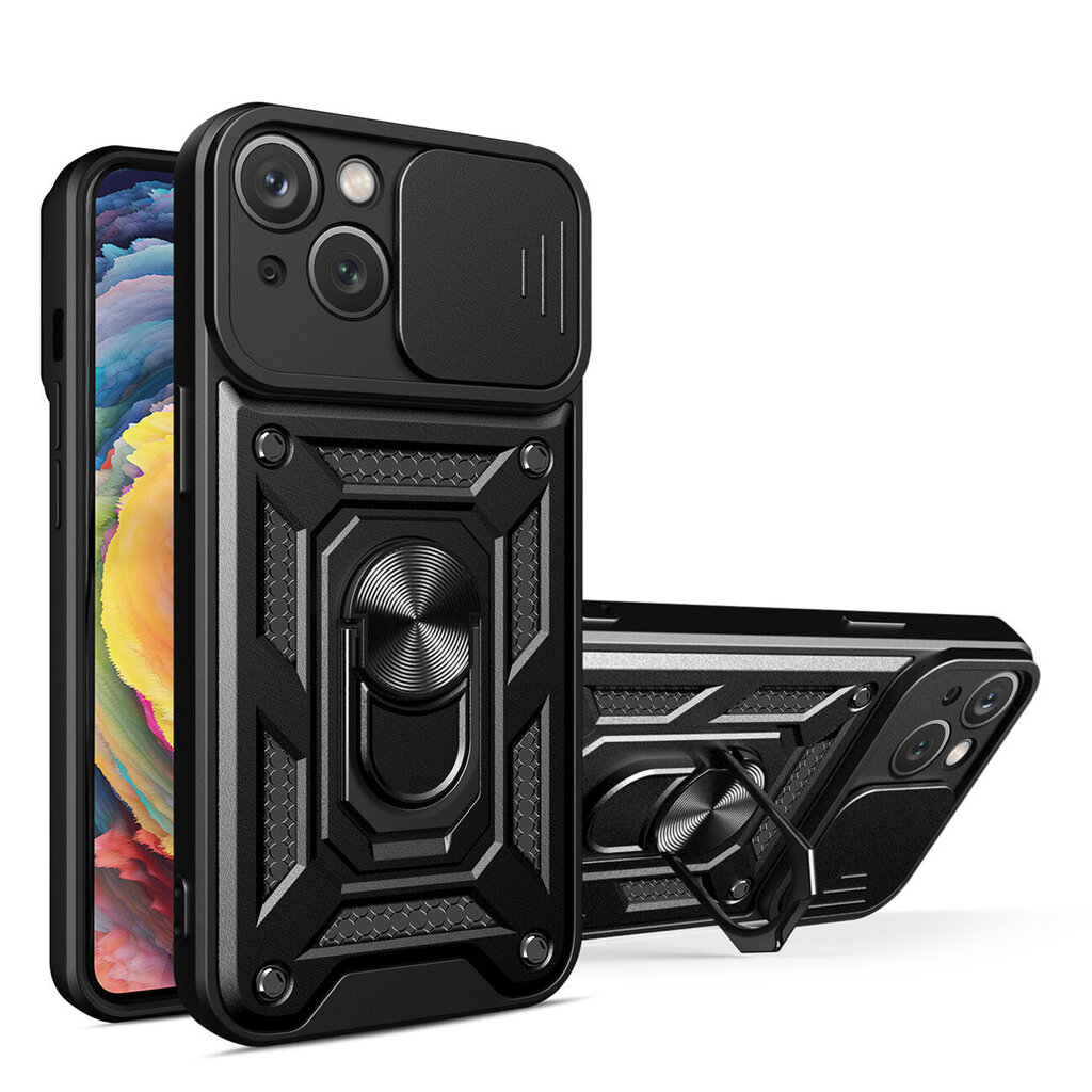 Hybrid Armor Camshield Vivo X80 Lite/Vivo V25, musta hinta ja tiedot | Puhelimen kuoret ja kotelot | hobbyhall.fi