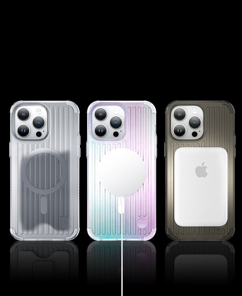 Kingxbar PQY Go Out, iPhone 14 Pro, Max MagSafe, hopean värinen hinta ja tiedot | Puhelimen kuoret ja kotelot | hobbyhall.fi