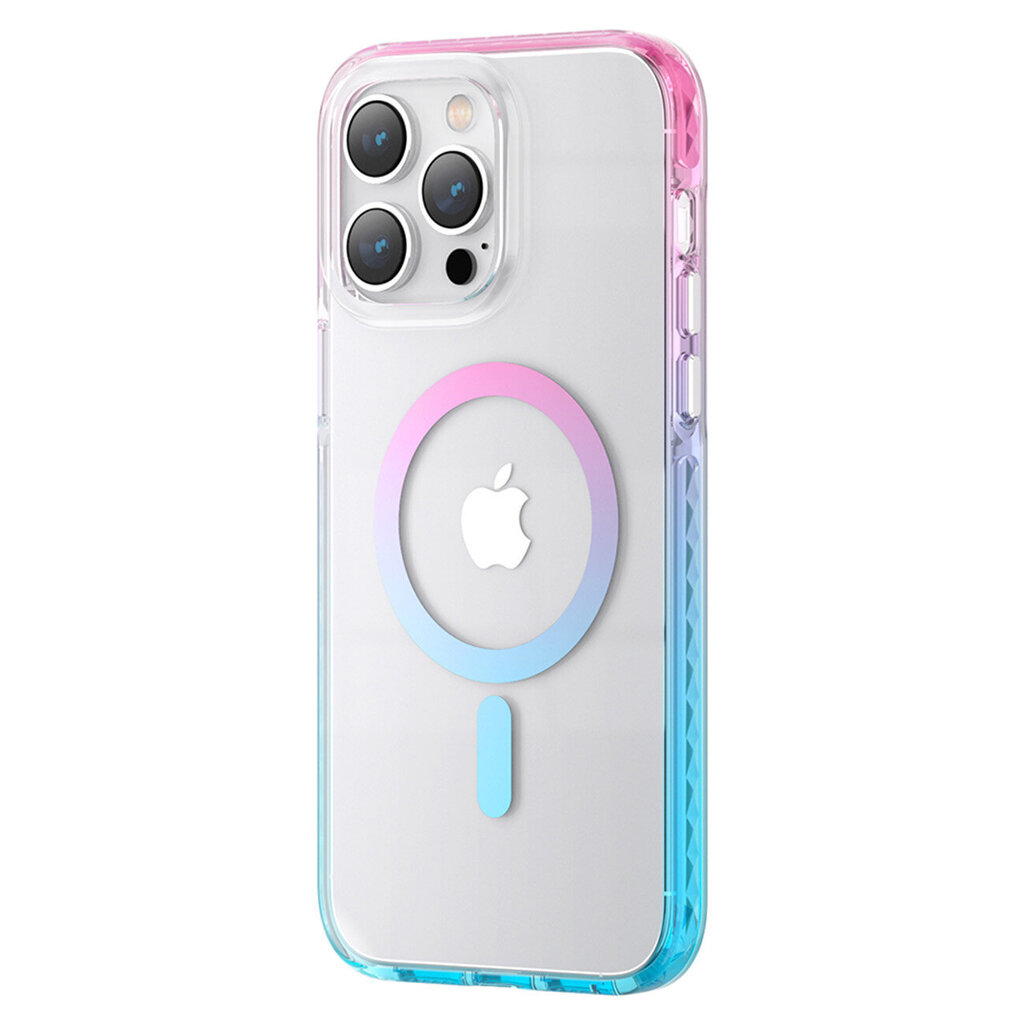 Kingxbar PQY Ice Crystal iPhone 14 Plus MagSafe, vaaleanpunainen hinta ja tiedot | Puhelimen kuoret ja kotelot | hobbyhall.fi