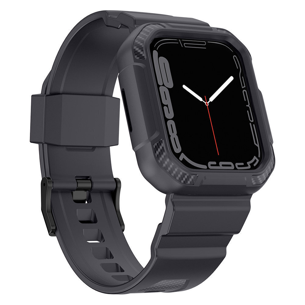 Kingxbar CYF106 2in1, Apple Watch SE, 8, 7, 6, 5, 4, 3, 2, 1 (41, 40, 38 mm), harmaa hinta ja tiedot | Älykellojen ja aktiivisuusrannekkeiden lisätarvikkeet | hobbyhall.fi