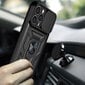 Hybrid Armor Camshield, iPhone 14, musta hinta ja tiedot | Puhelimen kuoret ja kotelot | hobbyhall.fi