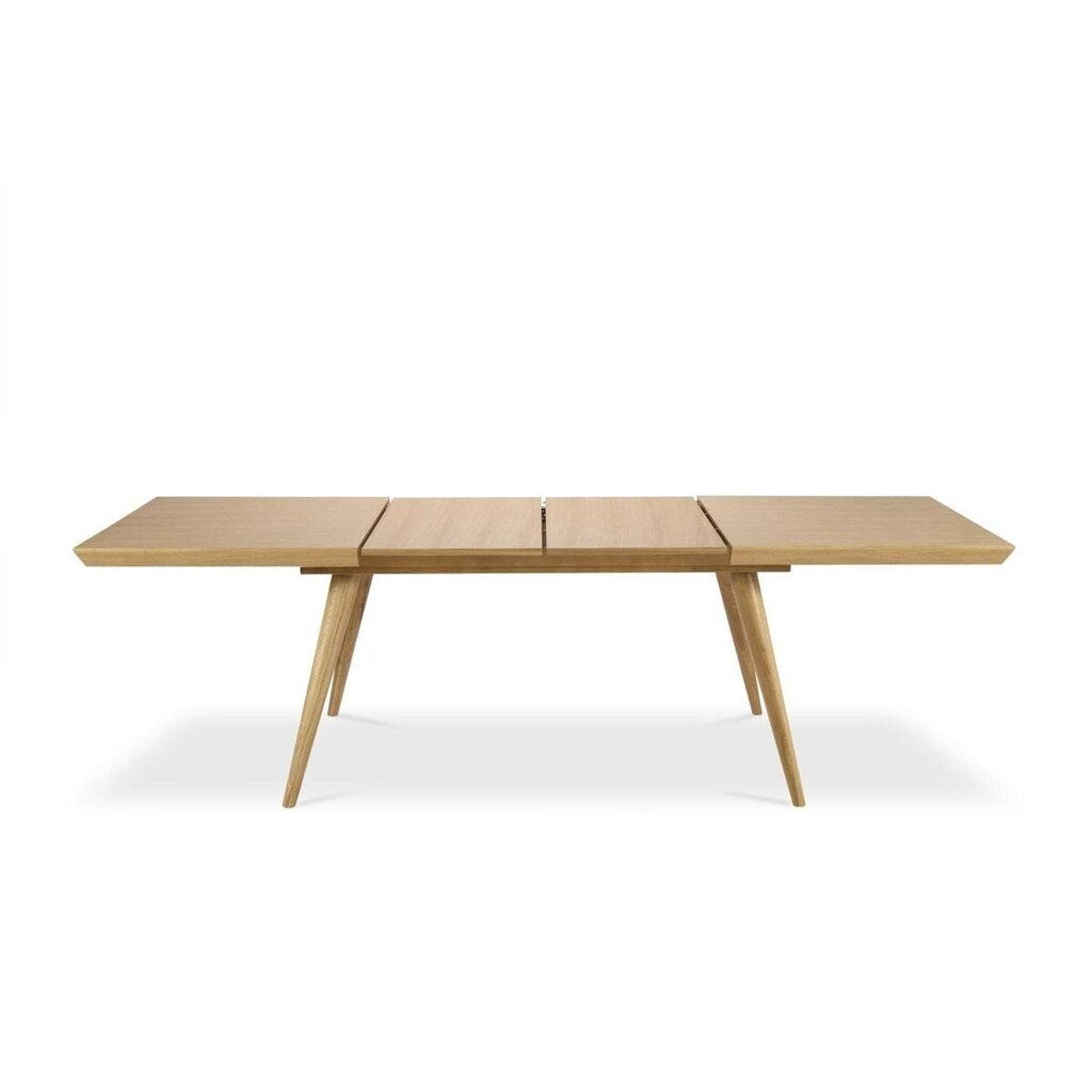 Jatkettava pöytä Micadoni Home Linda 160/260x90cm, ruskea hinta ja tiedot | Ruokapöydät | hobbyhall.fi
