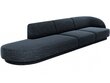 Vasemman puoleinen sohva Micadoni Miley, 302 x 85 x 74 cm, sininen hinta ja tiedot | Sohvat ja vuodesohvat | hobbyhall.fi