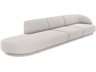 Vasemman puoleinen sohva Micadoni Miley, 302 x 85 x 74 cm, harmaa hinta ja tiedot | Sohvat ja vuodesohvat | hobbyhall.fi