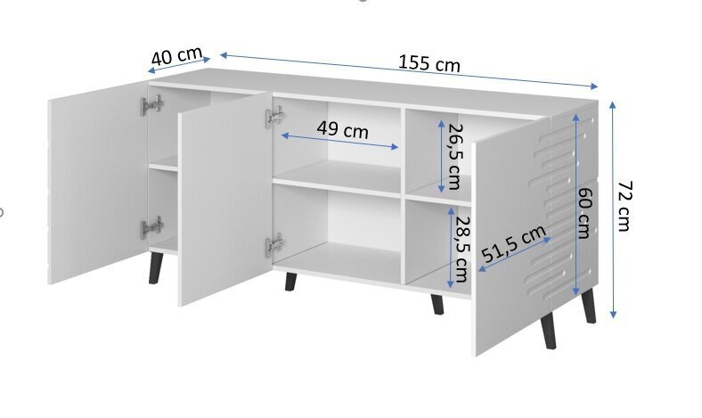 Tuoli Nova, valkoinen hinta ja tiedot | Lipastot | hobbyhall.fi