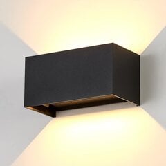 Koristeellinen LED-seinävalaisin Dr.lazy, 20W, musta hinta ja tiedot | Seinävalaisimet | hobbyhall.fi