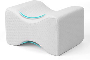 Ortopedinen polvityyny Umi, memory foam, 26x15x20, valkoinen hinta ja tiedot | Tyynyt | hobbyhall.fi