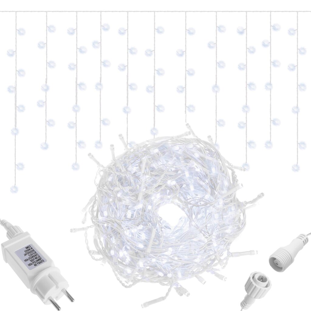 Jääpuikkoseppele 300 LED, IP-44 hinta ja tiedot | Jouluvalot | hobbyhall.fi