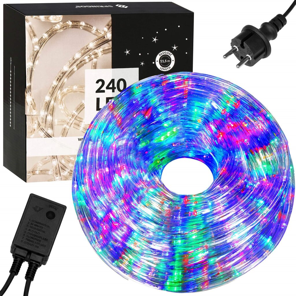 Garland 240 LED, IP-44, eri värejä hinta ja tiedot | Jouluvalot | hobbyhall.fi