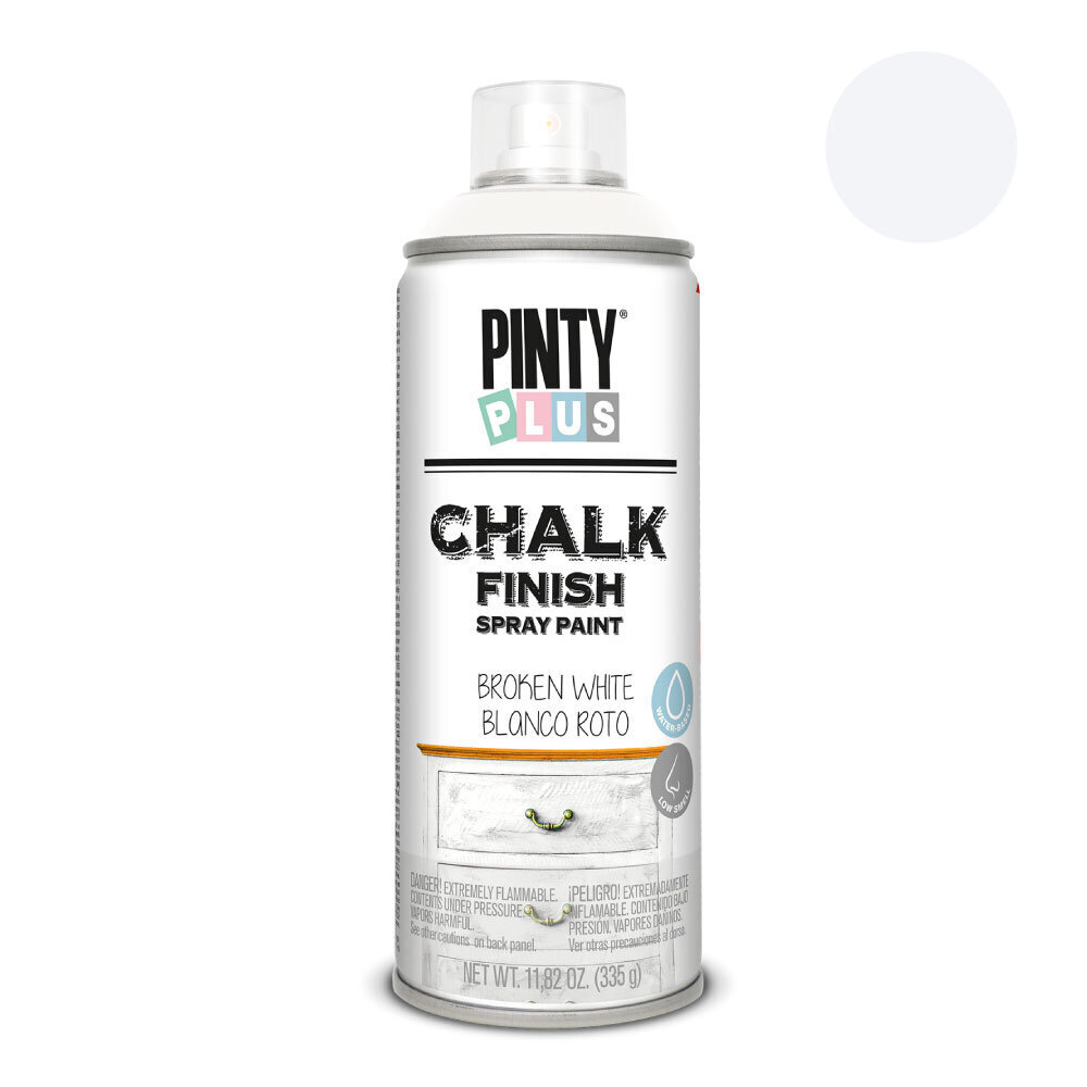 Spray maali PintyPlus Chalk, valkoinen, 400ml hinta ja tiedot | Maalit | hobbyhall.fi