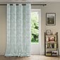 AmeliaHome Curtain Velvet Silver Leaves hinta ja tiedot | Verhot | hobbyhall.fi