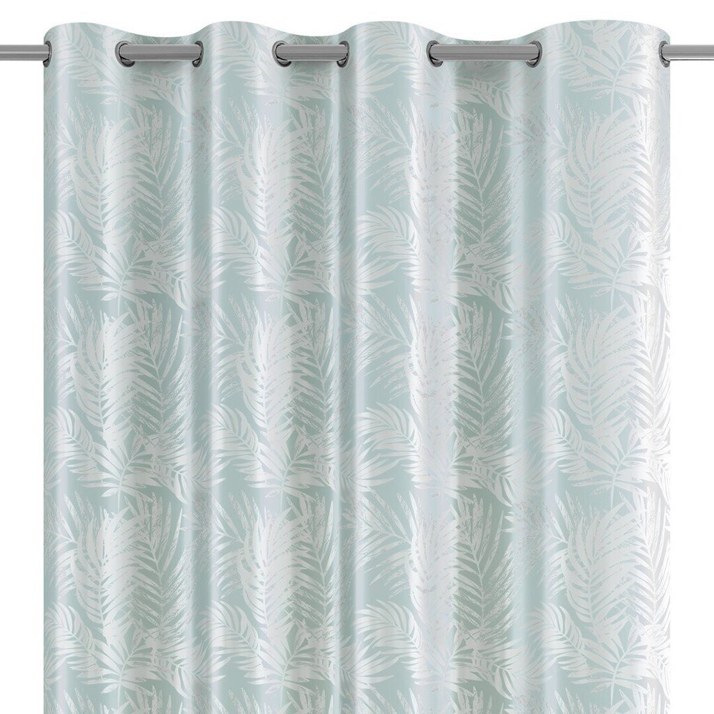 AmeliaHome Curtain Velvet Silver Leaves hinta ja tiedot | Verhot | hobbyhall.fi