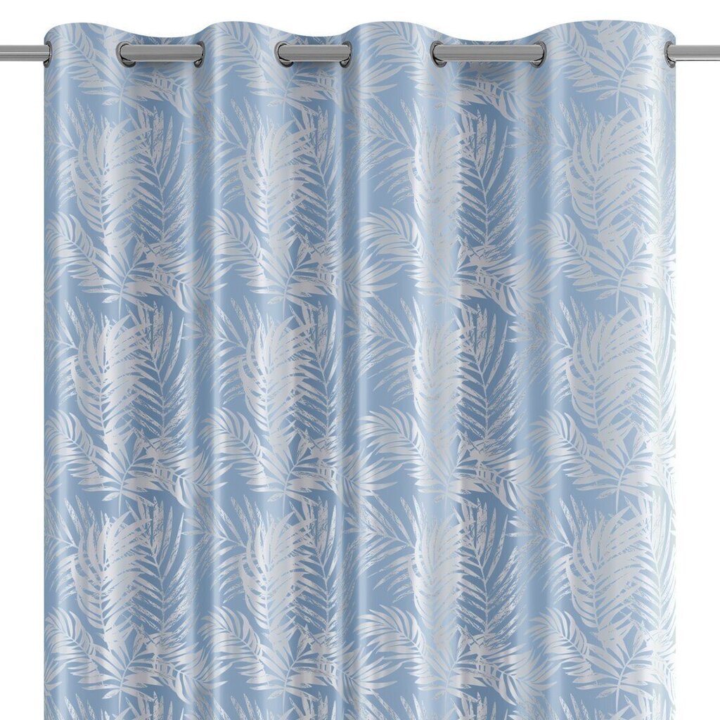 AmeliaHome Curtain Velvet Silver Leaves hinta ja tiedot | Verhot | hobbyhall.fi