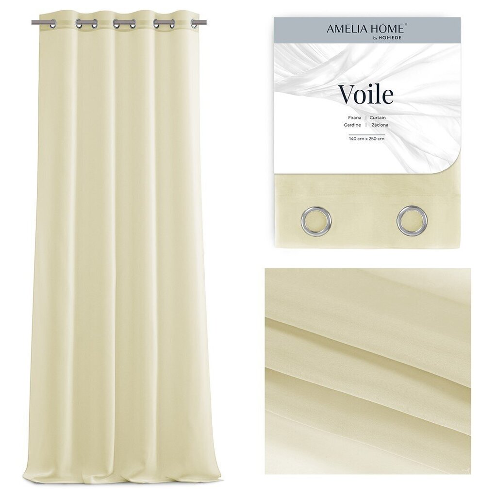 AmeliaHome -verho Voile hinta ja tiedot | Verhot | hobbyhall.fi