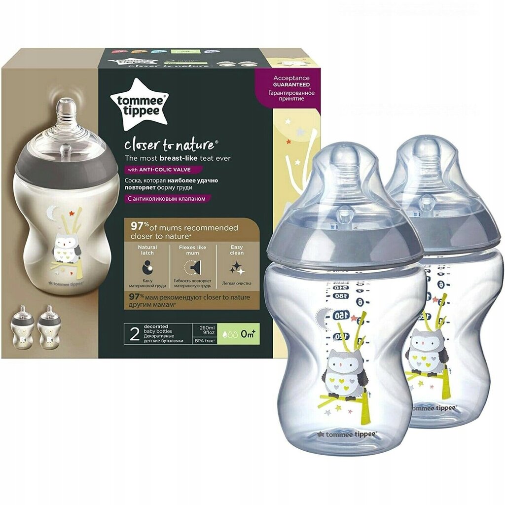 Tommee Tippee tuttipullosetti 225214 hinta ja tiedot | Tuttipullot ja tarvikkeet | hobbyhall.fi