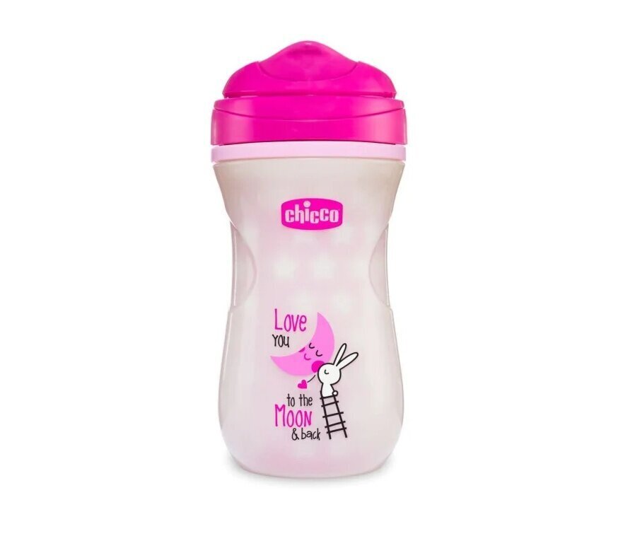 Chicco Skiny Cup lasten juomamuki, vaaleanpunainen, 200 ml hinta ja tiedot | Tuttipullot ja tarvikkeet | hobbyhall.fi