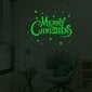 Pimeässä loistavat seinätarrat, "Merry Christmas", 33x27 cm hinta ja tiedot | Sisustustarrat | hobbyhall.fi