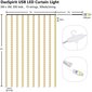 LED-nauha, valkoinen, 3m x 3m hinta ja tiedot | Jouluvalot | hobbyhall.fi